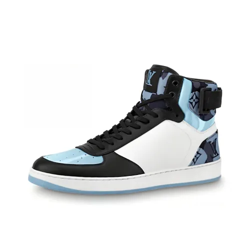 LOUIS VUITTON Rivoli Высокие Топы Стильные Скейтбординги Мужские Черные