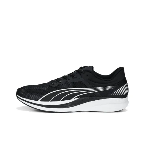 PUMA Redeem Profoam Slip-resistant Abrasion-resistant Low Top Casual Running Shoes Unisex Black White PUMA Redeem Profoam Противоскользящий Устойчивый к истиранию Низкий Топ Повседневные Беговые Кроссовки Унисекс Черный Белый