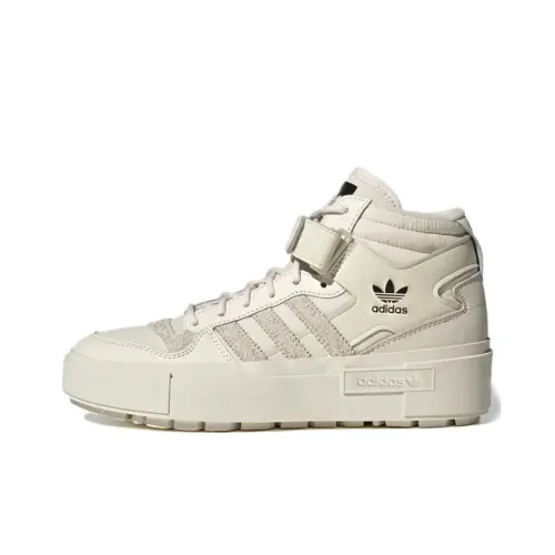 Adidas Originals FORUM Bonega X Аbrasion Resistant Дышащий MID Скейтбординг Кроссовки Женские Белый Черный