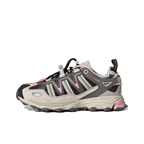 Adidas Originals Hyperturf Slip-resistant Abrasion-resistant Lightweight Low-Top Streetwear Women's Gray Pink Adidas Originals Hyperturf Противоскользящий Устойчивый к истиранию Легкий Низкий Топ Уличная Обувь Женская Серый Розовый