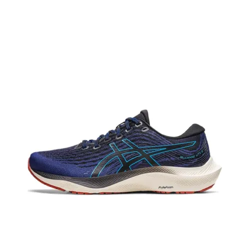 ASICS Гель Kayano Lite 3 Low Топ Беговые кроссовки Мужские Синий Черный