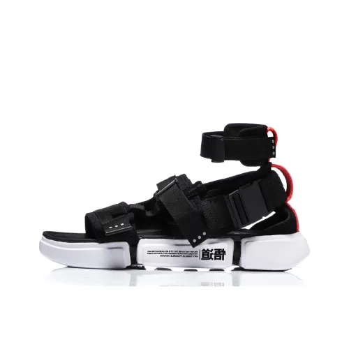 Лайнер Платформа Париж Мода Неделя Пляжные Сандалии Мужской Черный Белый