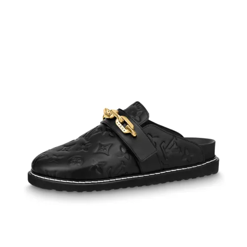 LOUIS VUITTON Cosy Comfort Домашние тапочки Женские Черный