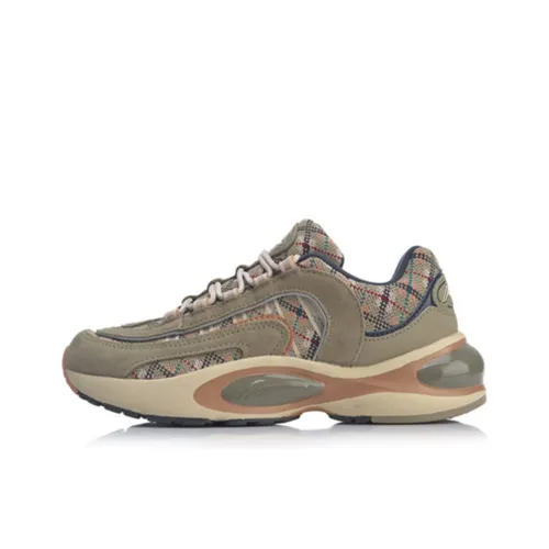 LiNing V8 противоскользящие устойчивые к износу легкие низкие беговые кроссовки для женщин черный умбра