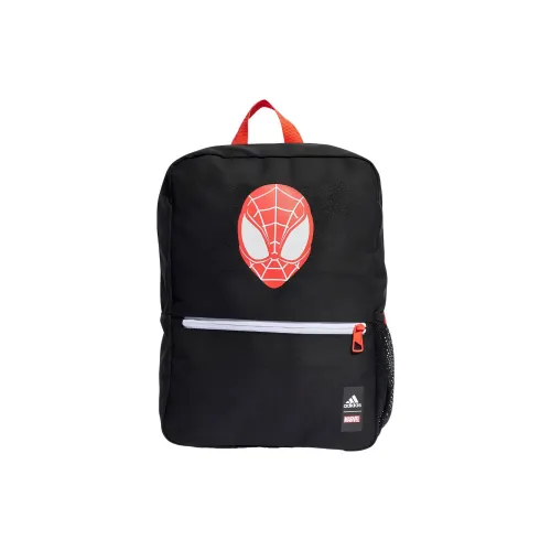 Adidas Рюкзак из переработанного полиэстера с тканью в рубчик стандартный мужской черный и ярко-красный