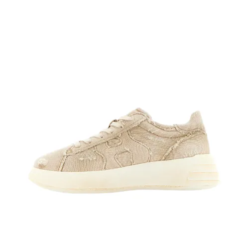 HOGAN Rebel Устойчивый к истиранию Низкий Топ Спортивная Повседневная Обувь Женская Бежевая