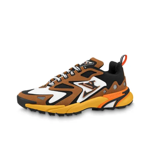 LOUIS VUITTON Runner Tatic массивные кроссовки низкие топ коричневые черные белые мужские