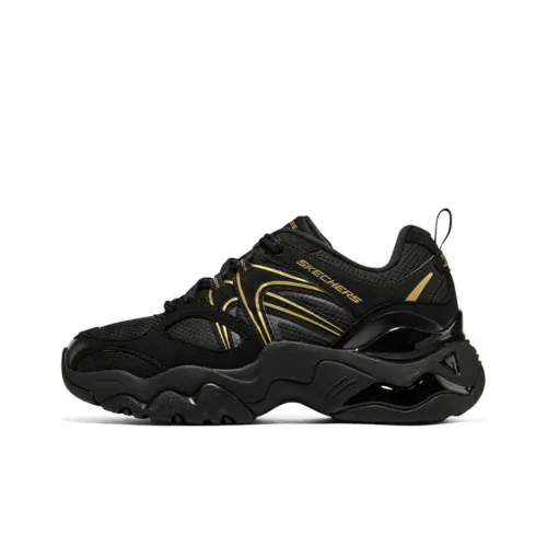 Skechers D'LITES 3,0 AIR Low Топ Кэжуал Женский Черный Золото