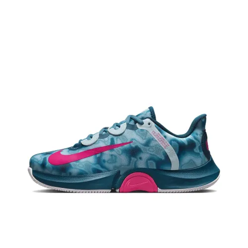 Nike Court Air Zoom GP Turbo Naomi Osaka Амортизация Низкий Топ Теннисные Кроссовки Женские Синий Розовый
