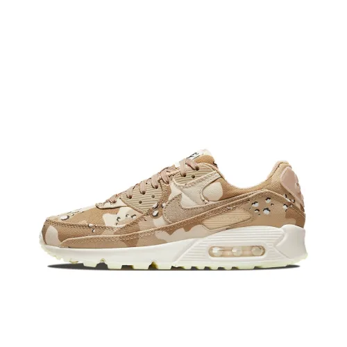 Nike Air Max 90 Low Топ Повседневные Беговые Кроссовки Женские Камуфляж Пустыня