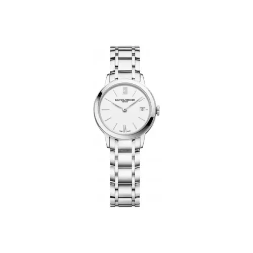 Baume Mercier Classima Collection Кварцевый механизм Женские часы 27,5 мм Белый циферблат