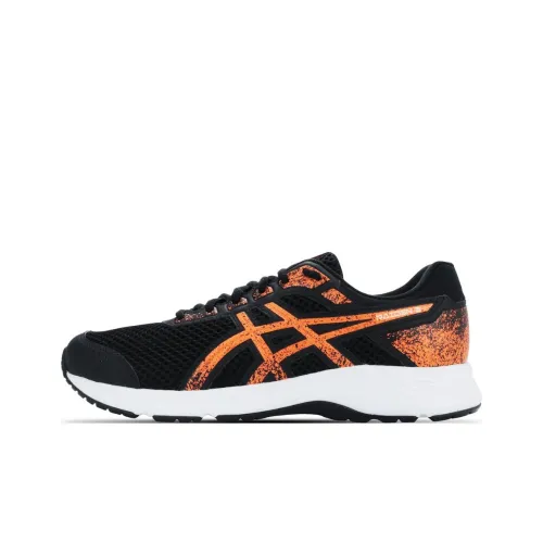 Asics Raiden 3 Устойчивые к истиранию Дышащие Низкие Беговые кроссовки Черные и Оранжевые