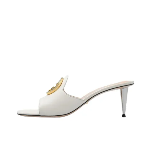 GUCCI Blondie Слипоны 6,5 см Женские Бежевые