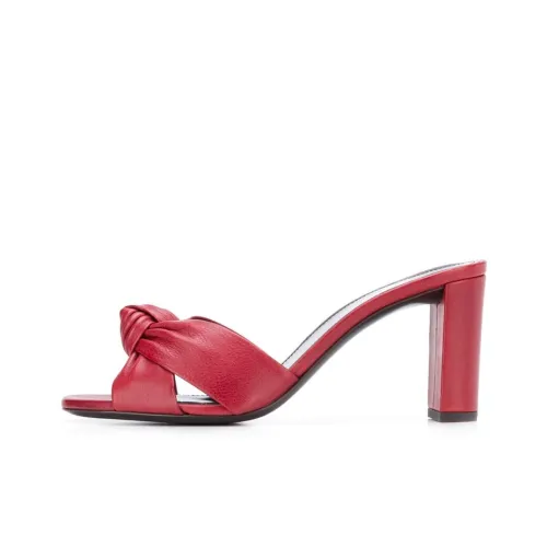SAINT LAURENT Bianca Слипоны Женские Red