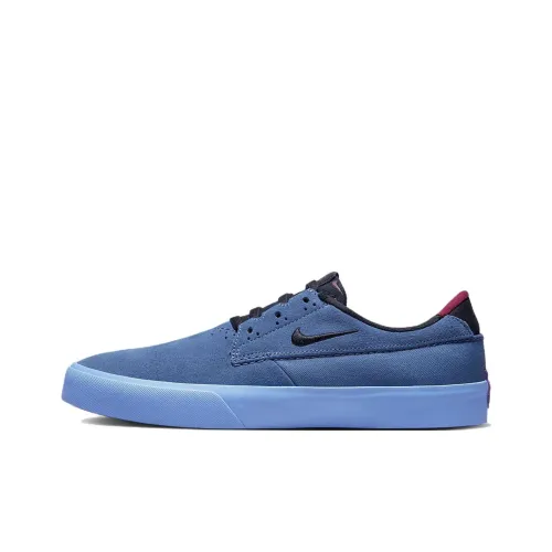Nike SB Shane Slip Resistant Shock Absorbers с антискользящими свойствами и устойчивыми к истиранию низкими скейтбордистскими кроссовками унисекс синего цвета