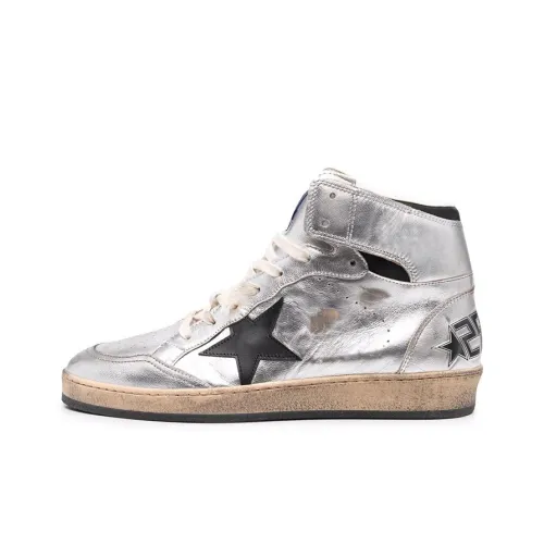 Golden Goose Лазурь Звезда Стильные Скейтбординги Женские Серебристые