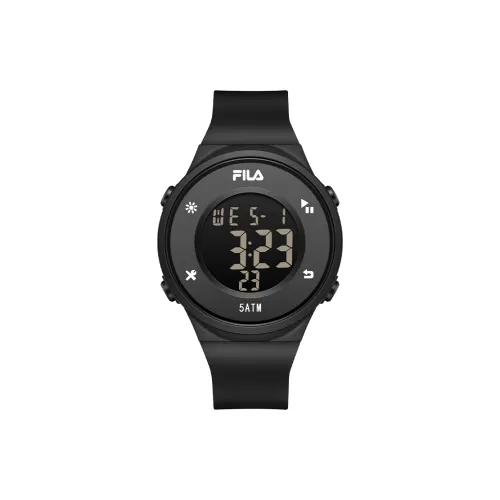 FILA Наручные часы Electronic Механизм Смола Ремешок Черный Циферблат Мужские часы