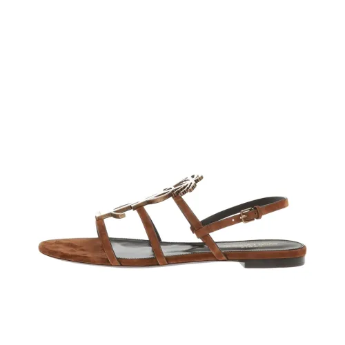 SAINT LAURENT CASSANDRA One Ремень Сандалии Женские Коричневый