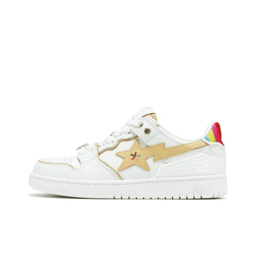 A BATHING APE SK8 Скейтборд Кроссовки Низкие Белые Женские