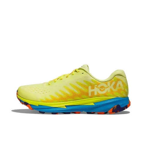 HOKA ONE ONE Torrent 3 Slip-Resistant Abrasion-Resistant Low-Top Беговые кроссовки Мужские Желтые