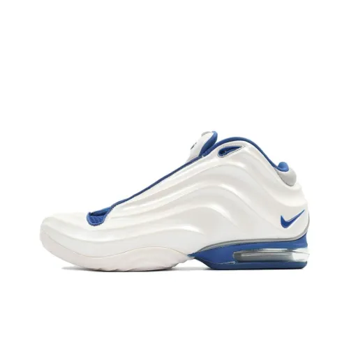 Nike Air Подпись Игрок Slip-Resistant Abrasion-Resistant MID Топ Винтаж Баскетбольные Кроссовки Мужские Белый Синий