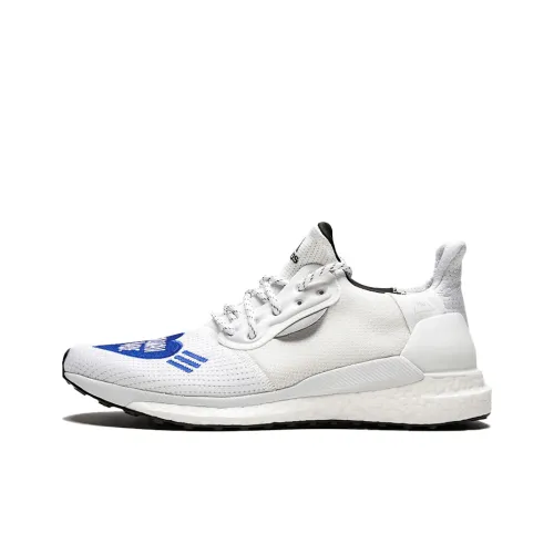 HUMAN MADE x Adidas Solar Glide Дышащие Низкие Беговые Кроссовки Унисекс Белый Синий