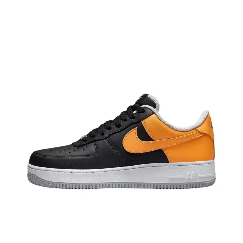 Nike Air FORCE 1 Slip-on Устойчивый к истиранию Низкий Топ Скейтбординг Кроссовки Унисекс Желтый Черный