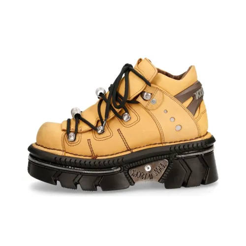 NEW ROCK Casual MID Топ Yellow Unisex