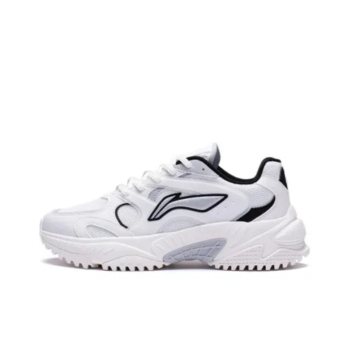 LiNing Star Wind Противоскользящий Устойчивый к износу Низкий Топ Спортивная Повседневная Обувь Женская Белый Черный