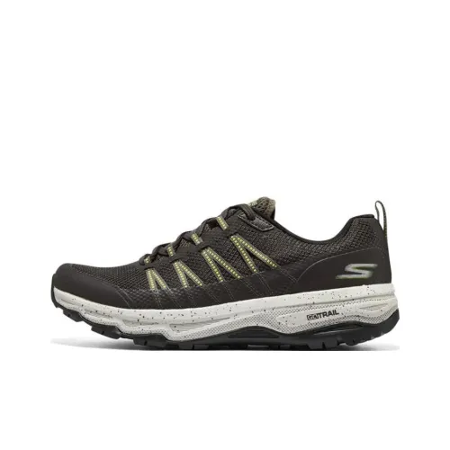 Skechers Go Run Trail Low Top Trail Беговые кроссовки Мужские Оливково-зеленый