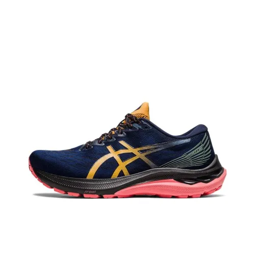 Asics GT 2000 11 TR Low Топ Беговые кроссовки Женские Синий Желтый Розовый