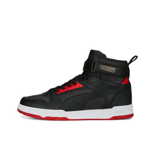 PUMA RBD Game RBD Game High Топ Скейтборд Кроссовки Черный Красный