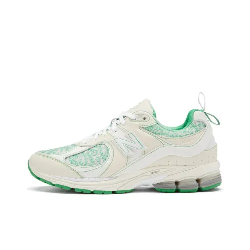 GANNI x New Balance NB 2002R Low Топ Повседневные Беговые Кроссовки Унисекс Бежевый Зеленый