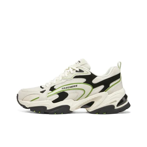 Skechers Stamina V2 Беговые кроссовки Низкий топ Черный Rice Зеленый Мужской