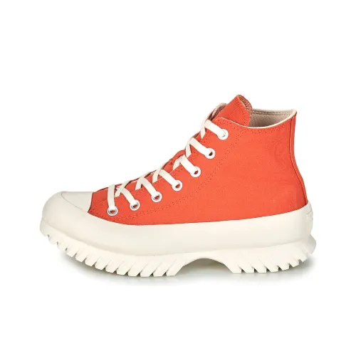 Converse Chuck Taylor All Star Abrasion Resistant Breathable Lightweight High Top Sneakers Women Orange Red Конверс Чук Тейлор Ол Стар Аbrasion Resistant Дышащие Легкие Высокие Кеды Женские Оранжевые Красные