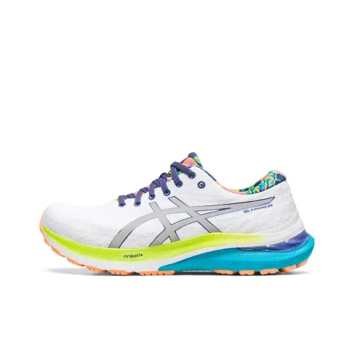 Asics Gel KAYANO 29 Low Топ Повседневные Беговые Кроссовки Женские Белые Синие Бирюзовые