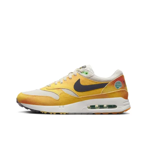 Nike Air Max 1 GOLF 'Always Свежий' Низкий Топ Обувь для гольфа Унисекс Желтый