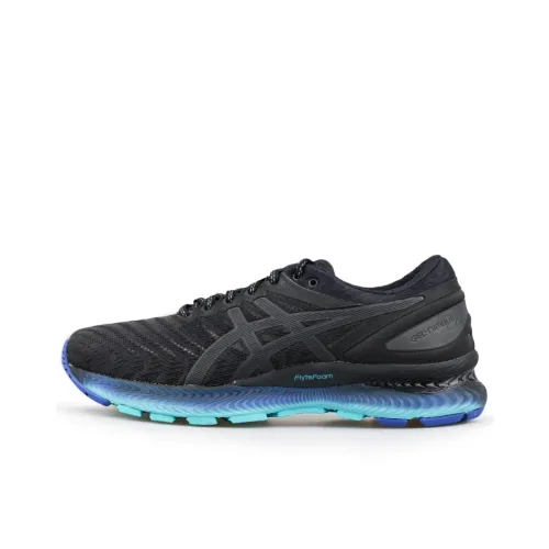 Asics Gel Nimbus 22 Low Топ Повседневные Беговые Кроссовки Унисекс Черный Синий