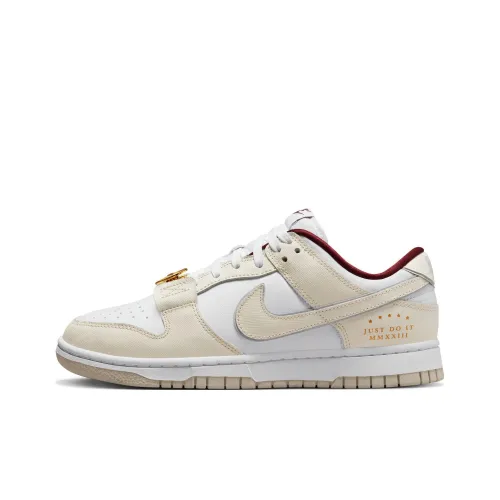 Nike Dunk Low Топ Скейтборд Кроссовки Женские Экрю