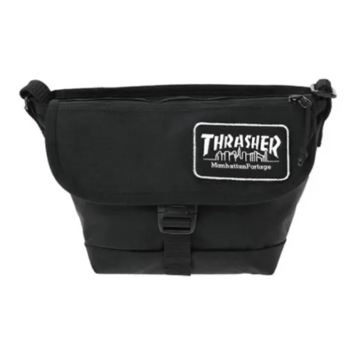 Manhattan Portage THRASHER collaboration Нейлоновая сумка для курьера сумка через плечо сумка на плечо маленькая мужская черная