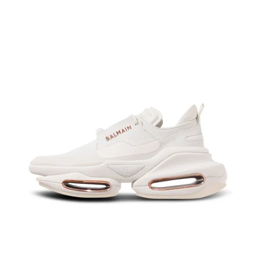 BALMAIN B Смелый Низкий Топ Повседневная Обувь Женская Белая