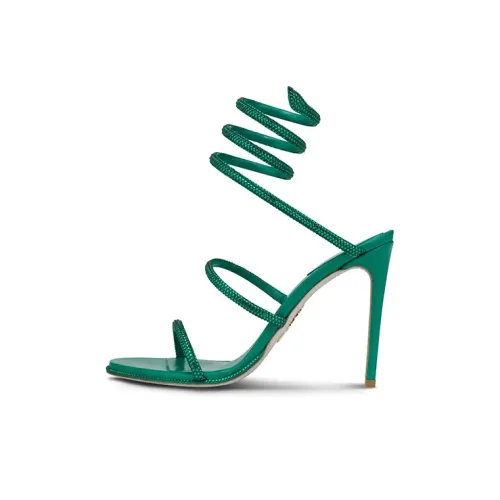 RENE CAOVILLA Cleo One Sandals Strap 10,5cm Women's Green РЕНЕ CAOVILLA Cleo One Сандалии Ремешок 10,5 см Женский Зеленый