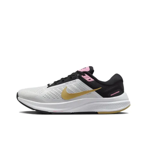 Nike Zoom Structure 24 Low Топ Тренировочные Беговые Кроссовки Женские Белые Золотые