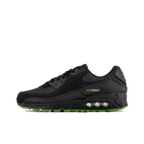 Nike Air Max 90 ''Черный Chlorophyll'' Низкий Топ Повседневная Обувь Мужская Черный Зеленый