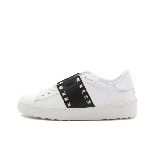 Valentino Rockstud Low Топ Стильные Скейтбординги Женские Белые