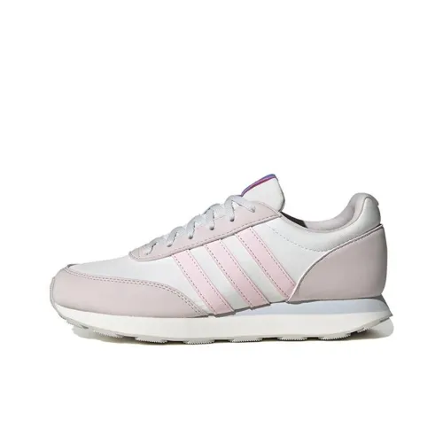 Adidas Neo Run 60s 3,0 Slip Resistant Abrasion Resistant Легкий Низкий Топ Повседневные Беговые кроссовки Женские Розовые Белые