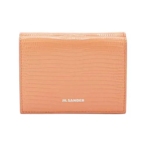 JIL SANDER Телячья кожа Кошелек Мини Женские Персик Жемчужный