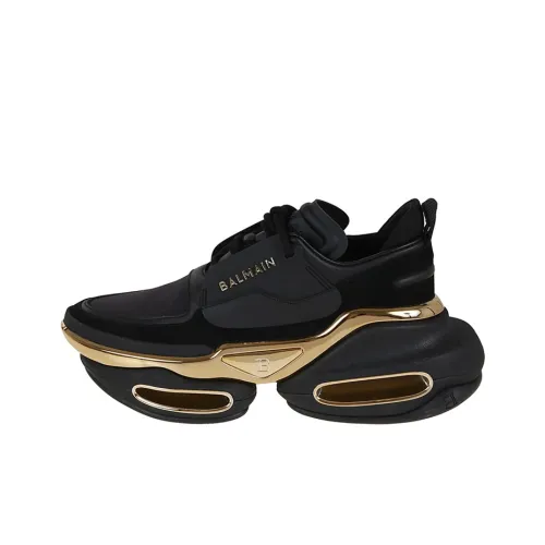 BALMAIN B Смелый Аbrasion Resistant Низкий Топ Спортивный Лайфстайл Повседневная Обувь Женская Черная