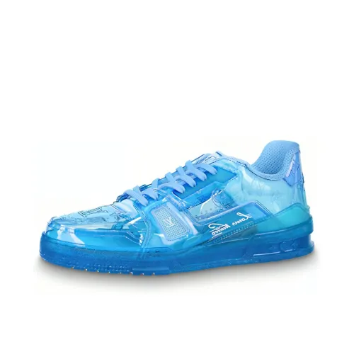 LOUIS VUITTON Тренер Low Топ Стильные Скейтбординги Мужской Синий