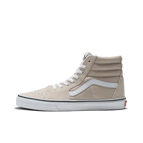 VANS SK8 High Топ Скейтборд Кроссовки Унисекс Серый Белый